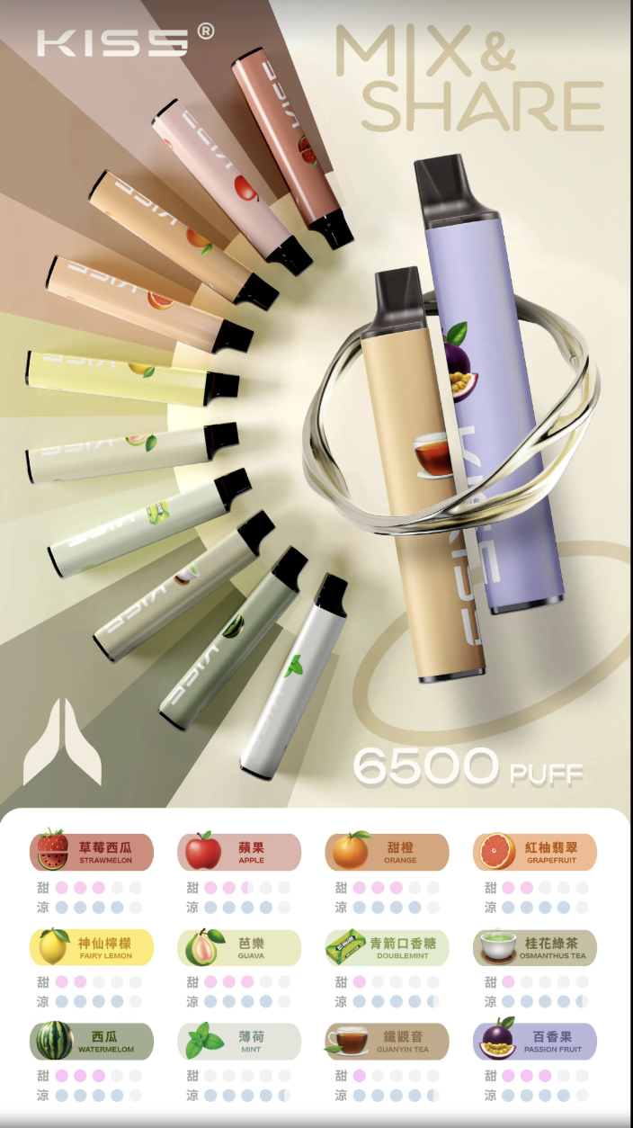 凱斯KISS 6500口一次性拋棄式電子煙